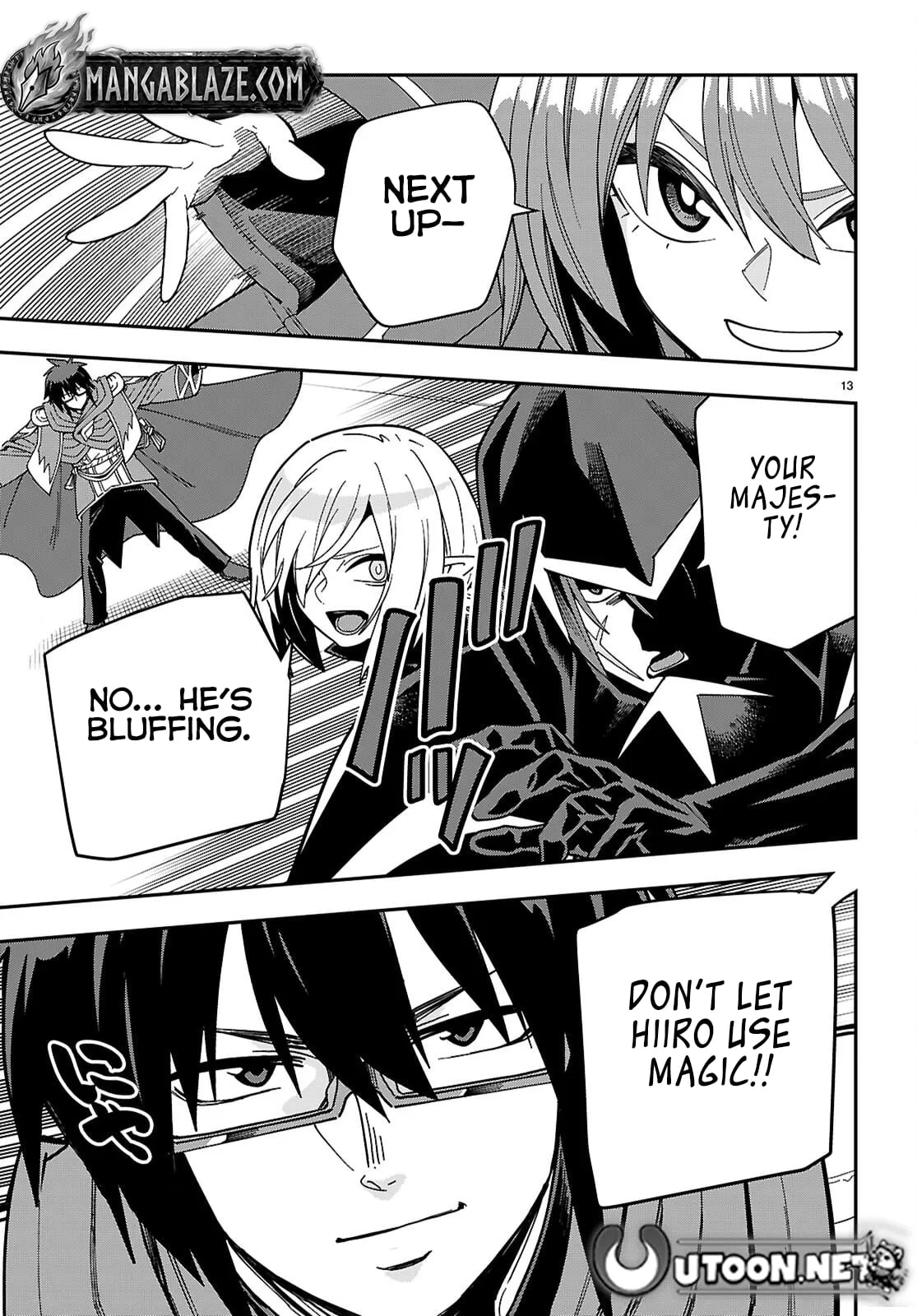 Konjiki No Moji Tsukai - Yuusha Yonin Ni Makikomareta Unique Cheat Chapter 128 page 13 - 