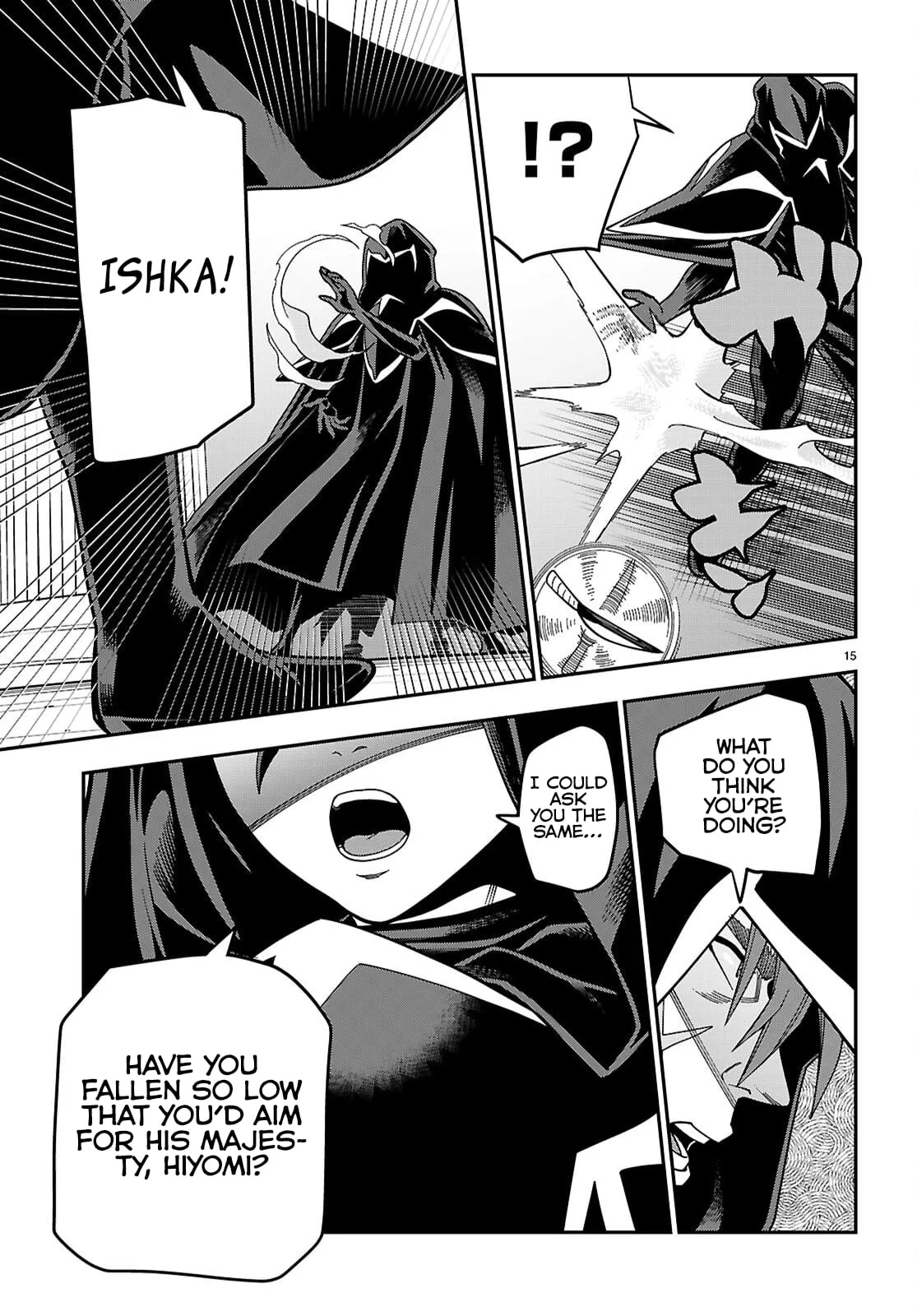 Konjiki No Moji Tsukai - Yuusha Yonin Ni Makikomareta Unique Cheat Chapter 128 page 15 - 