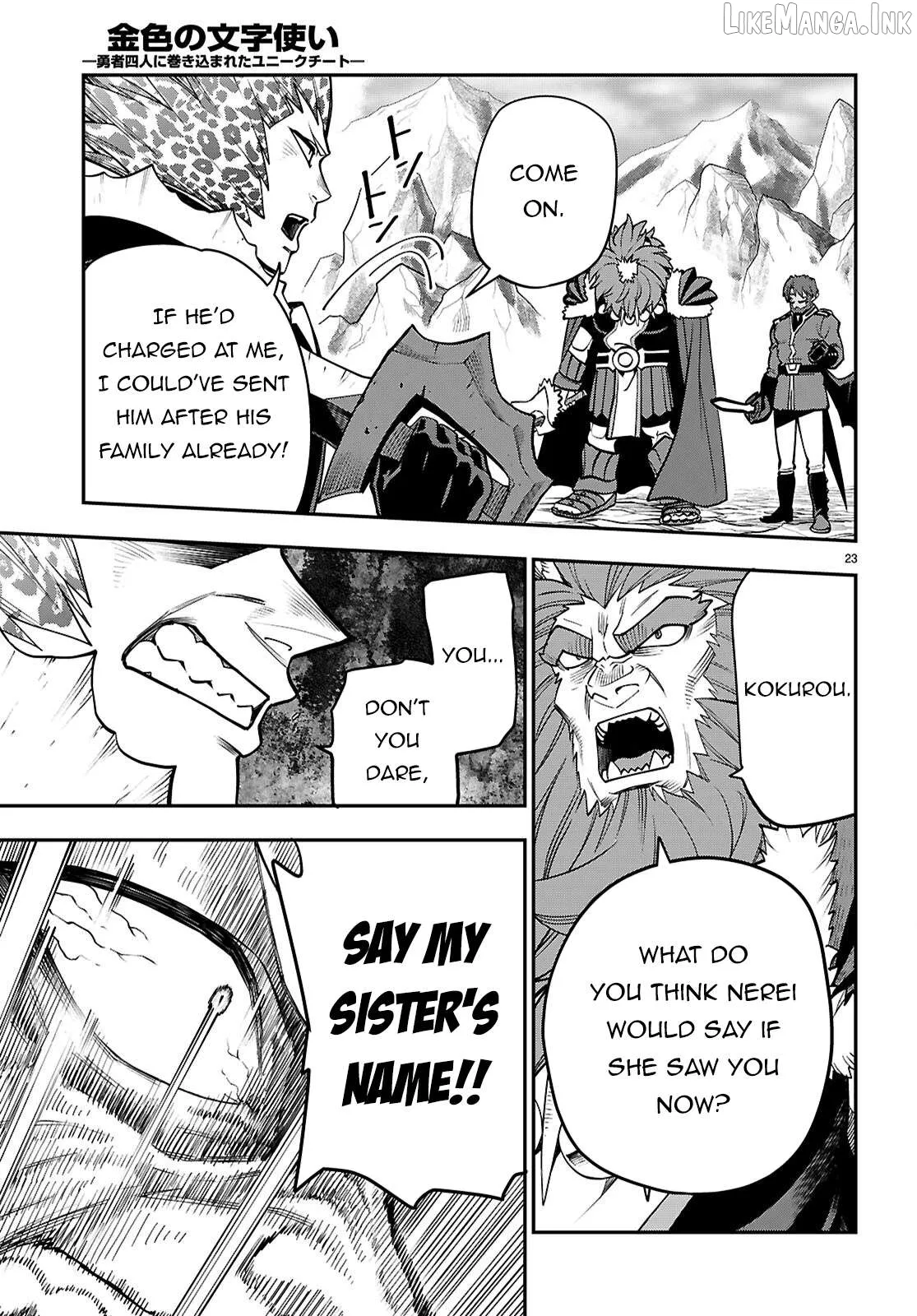 Konjiki No Moji Tsukai - Yuusha Yonin Ni Makikomareta Unique Cheat Chapter 131 page 24 - 