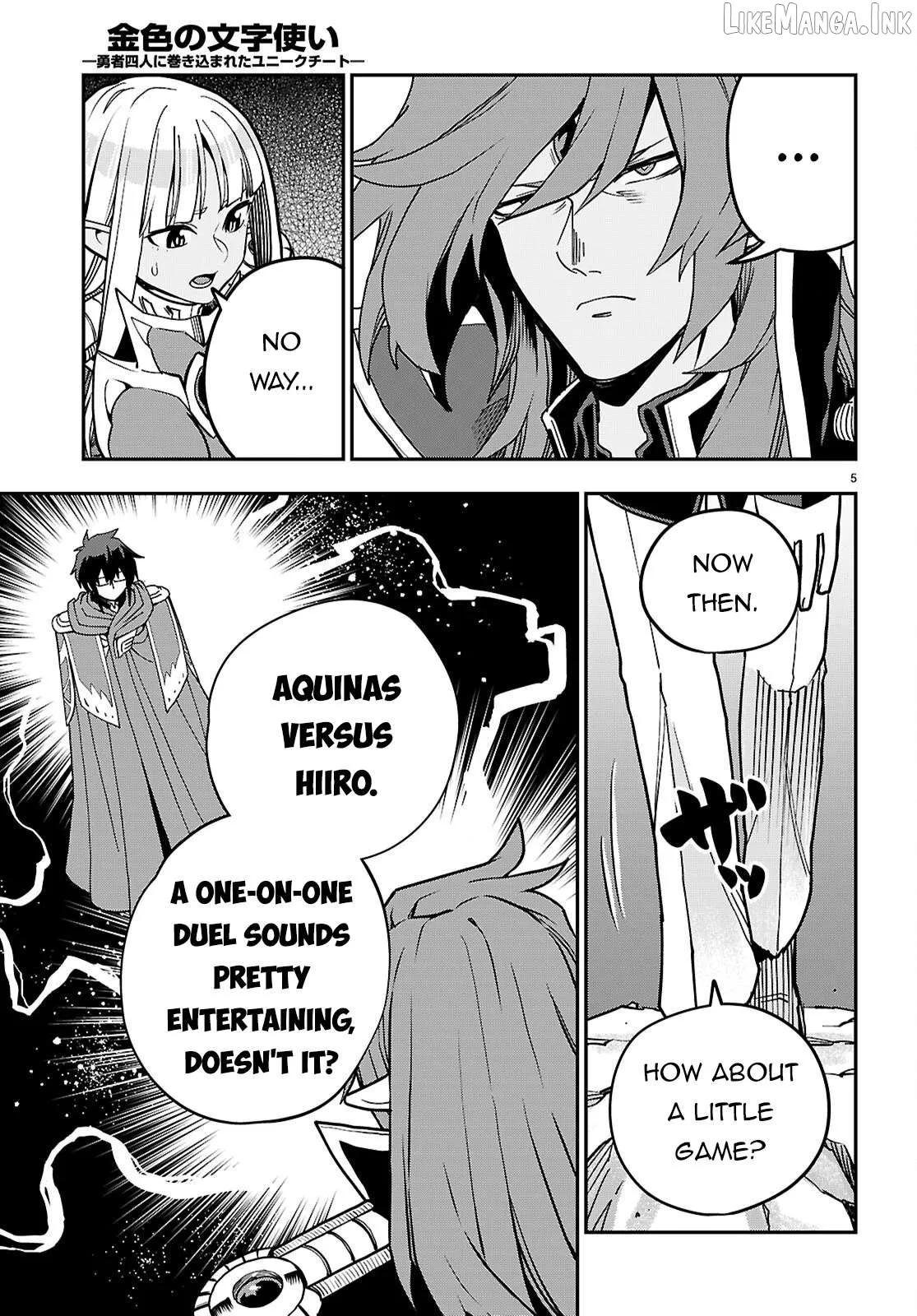 Konjiki No Moji Tsukai - Yuusha Yonin Ni Makikomareta Unique Cheat Chapter 131 page 6 - 