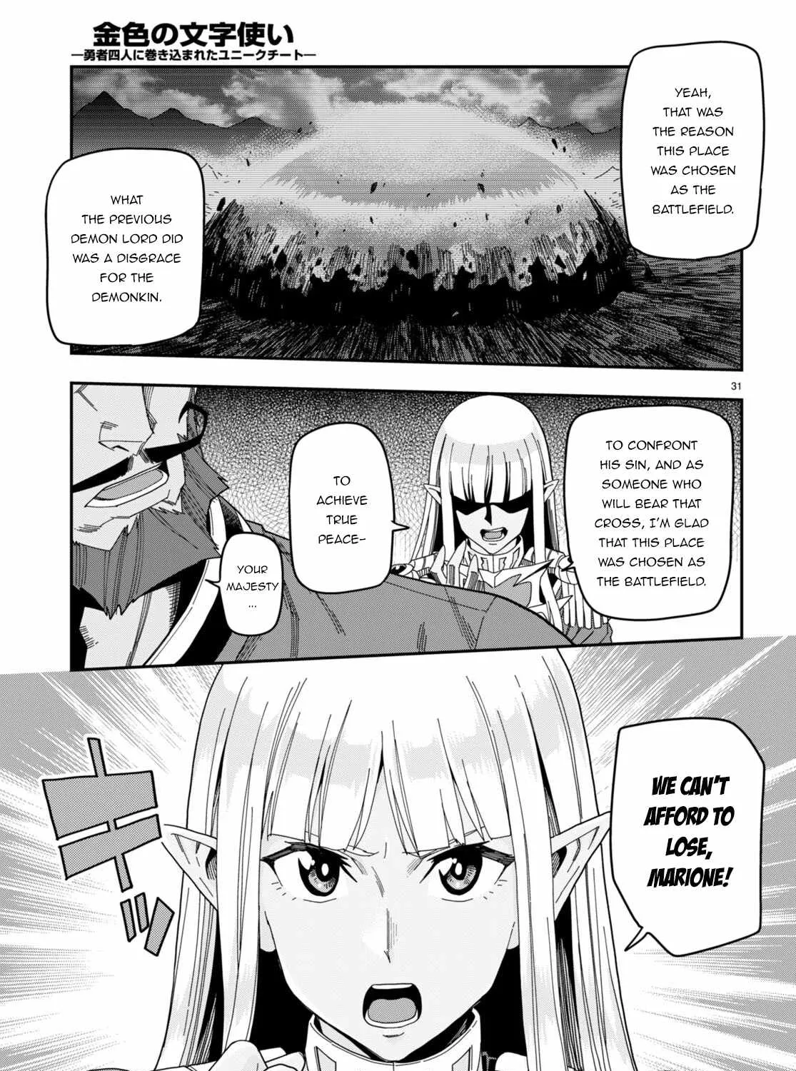 Konjiki No Moji Tsukai - Yuusha Yonin Ni Makikomareta Unique Cheat Chapter 89 page 61 - 