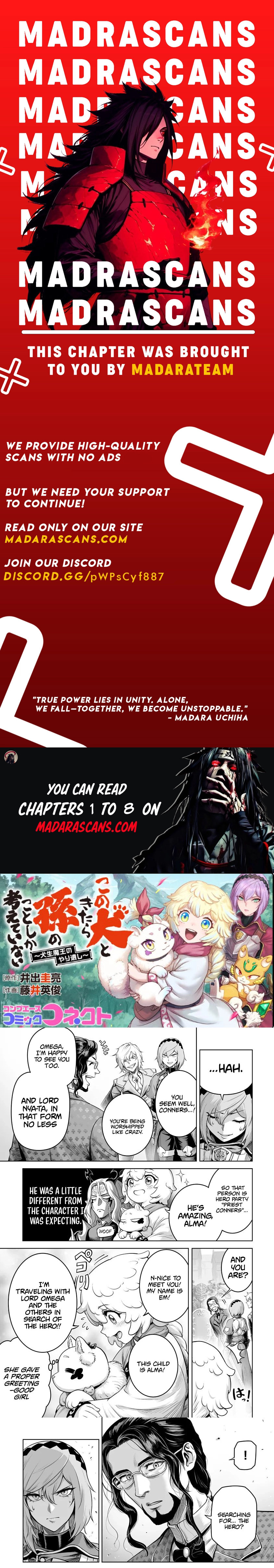 Kono Inu to Kitara Mago no Koto shika Kangaeteinai: Kensei Maou no Yarinokoshi Chapter 6.2 page 1 - 