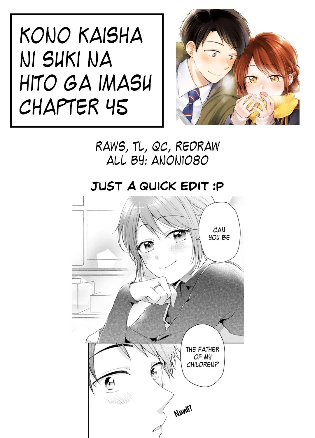 Kono Kaisha ni Suki na Hito ga Imasu Chapter 45 page 29 - 