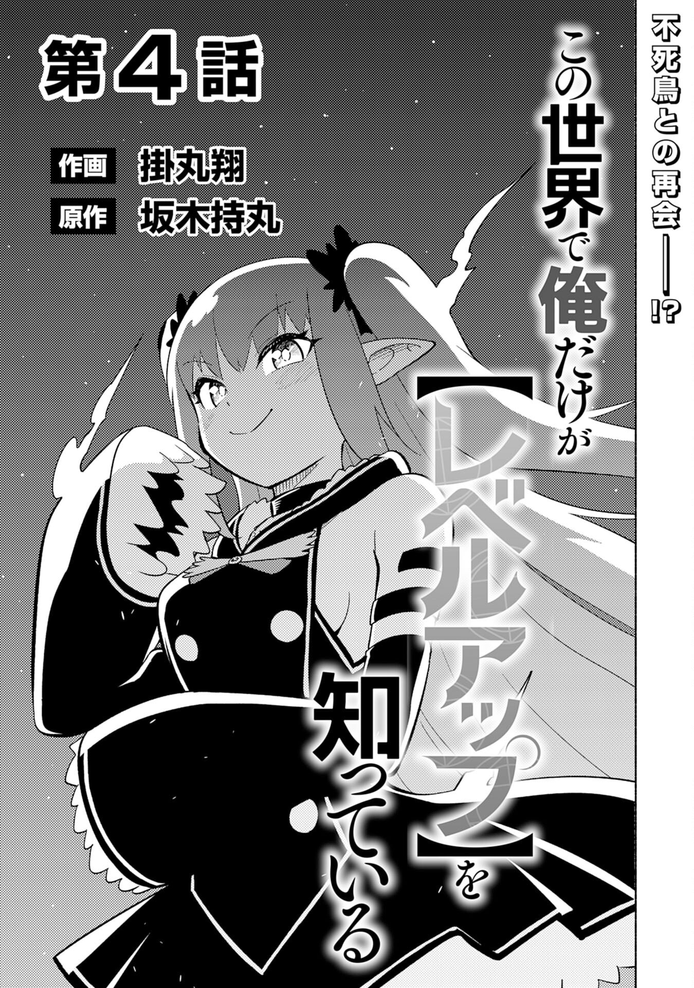Kono Sekai de Ore dake ga (Level Up) wo Shitteiru Chapter 4 page 4 - 
