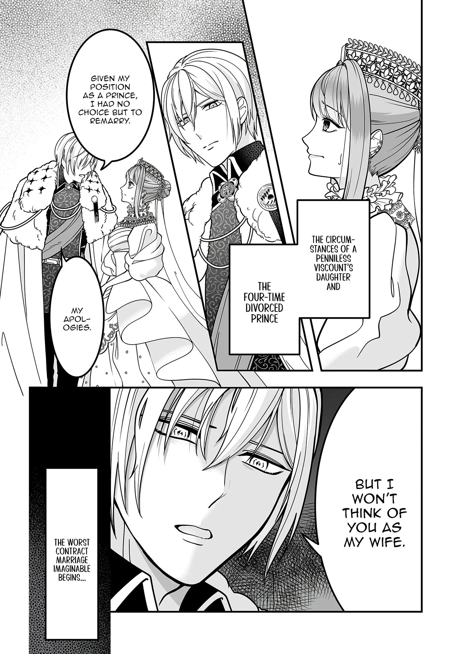 Konyaku Haki de Shiawase wo Akirameta Watashi desu ga, Onnagirai no Jiki Kokuou ni Kyuukonsaremashita Chapter 1 page 4 - 