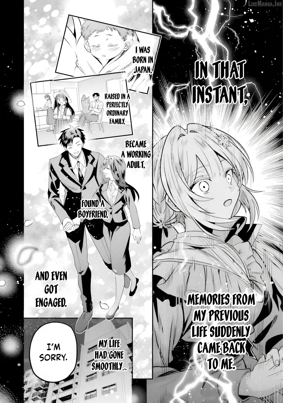 Konyakusha o Sutetara, Tanoshii Mahou Gakkou no Seikatsu ga Matte Imashita! Chapter 1.1 page 7 - 