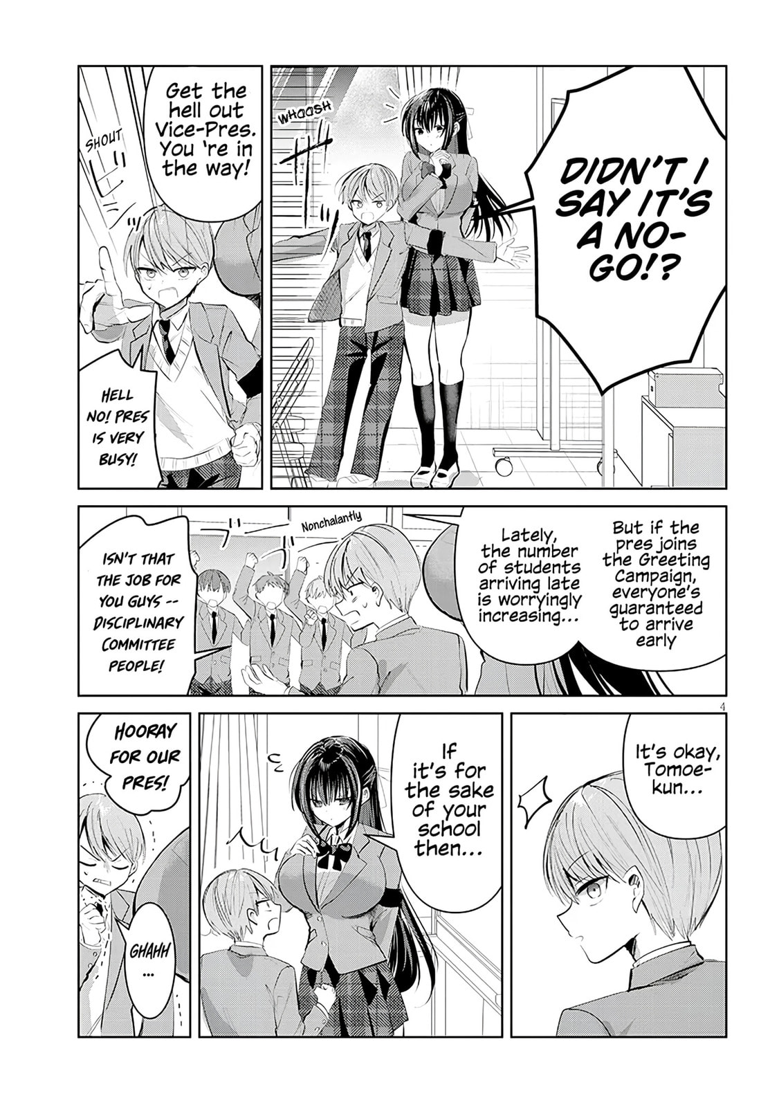 Kotowarenai Kaichou wa Tomoe-kun ni Dake shite Agetai Chapter 1 page 4 - 