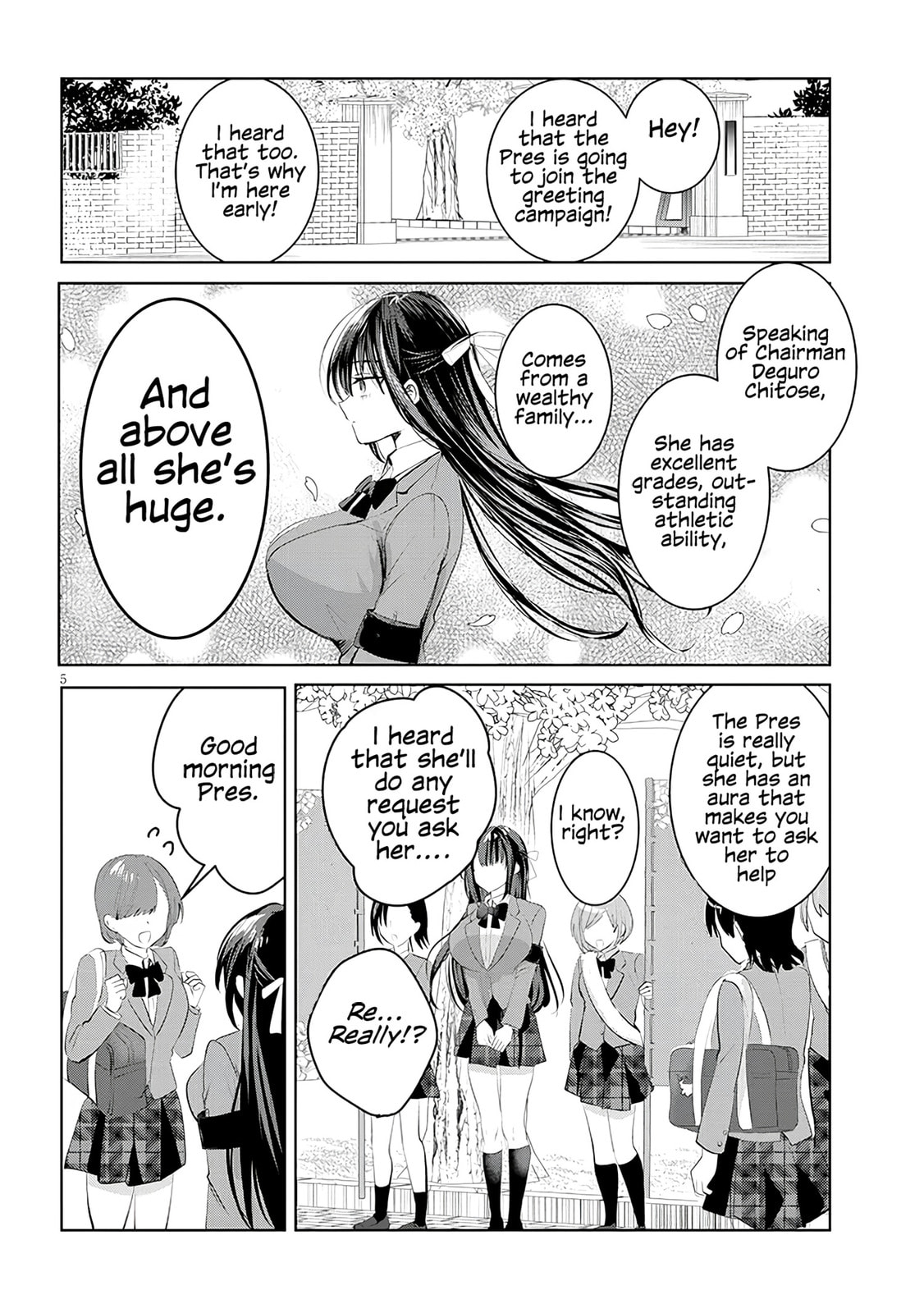 Kotowarenai Kaichou wa Tomoe-kun ni Dake shite Agetai Chapter 1 page 5 - 