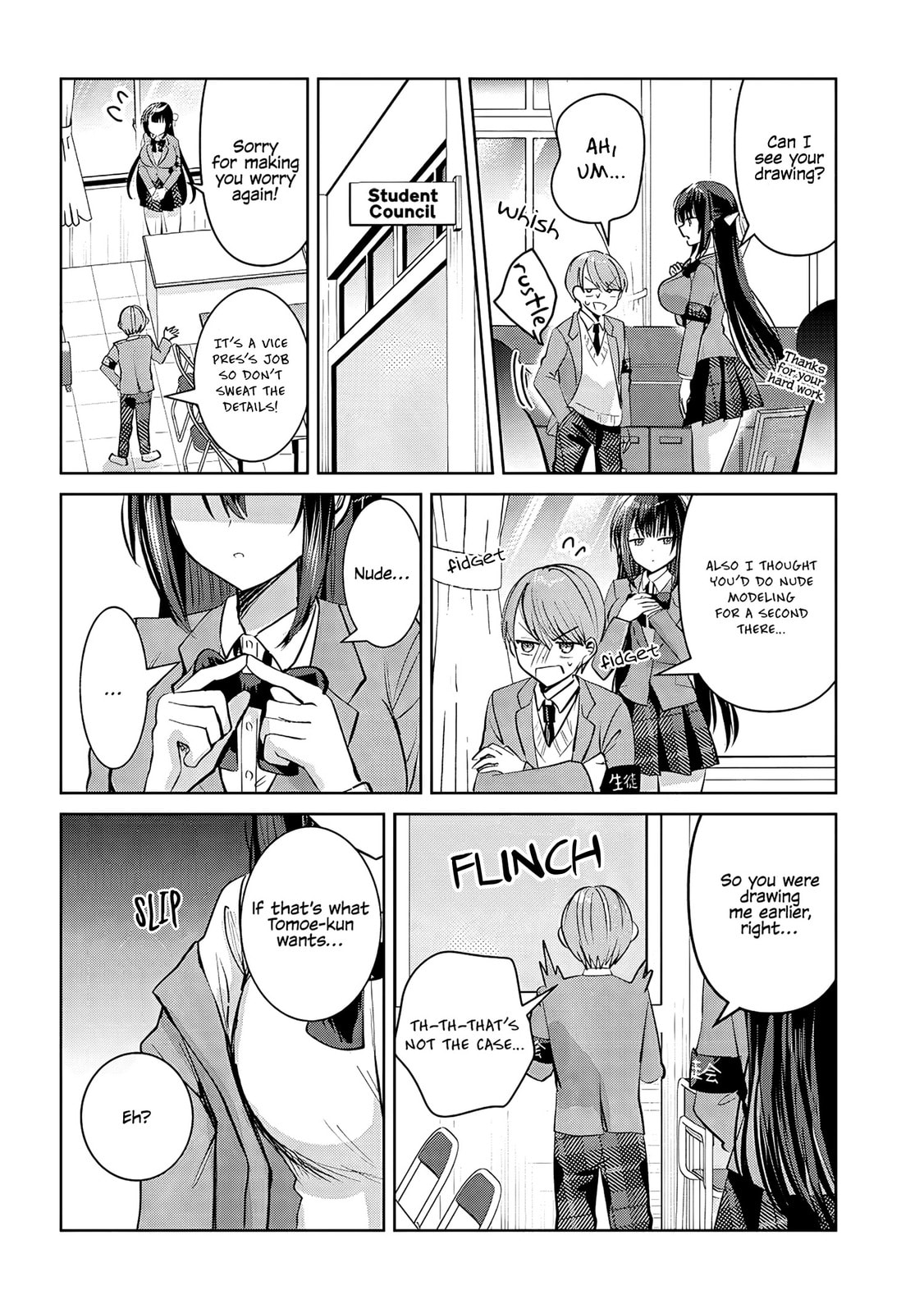 Kotowarenai Kaichou wa Tomoe-kun ni Dake shite Agetai Chapter 3 page 7 - 