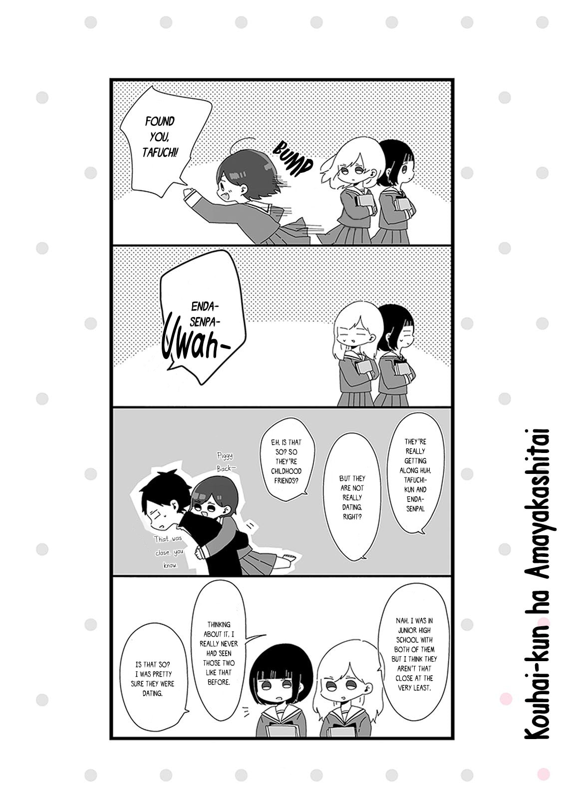 Kouhai-kun wa Amayakashitai Chapter 1 page 3 - 