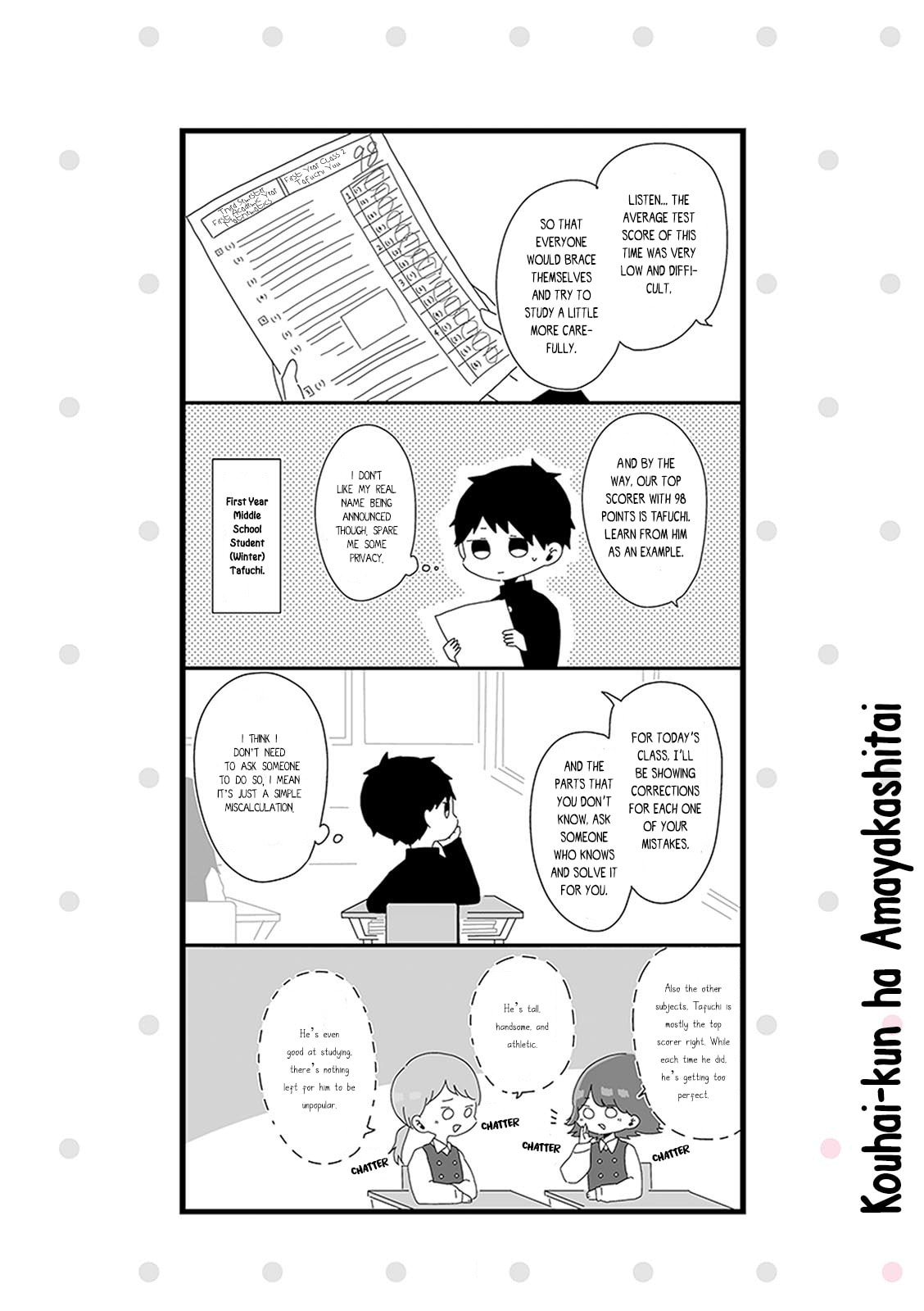 Kouhai-kun wa Amayakashitai Chapter 2 page 2 - 