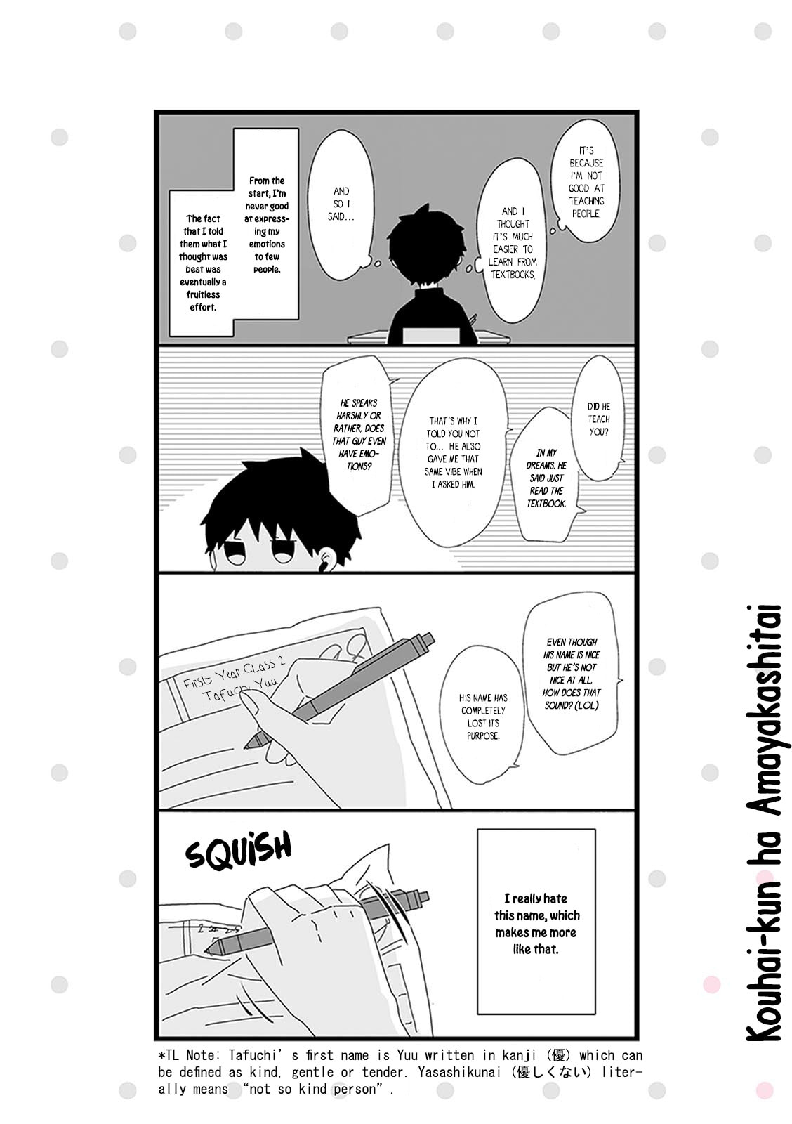 Kouhai-kun wa Amayakashitai Chapter 3 page 2 - 