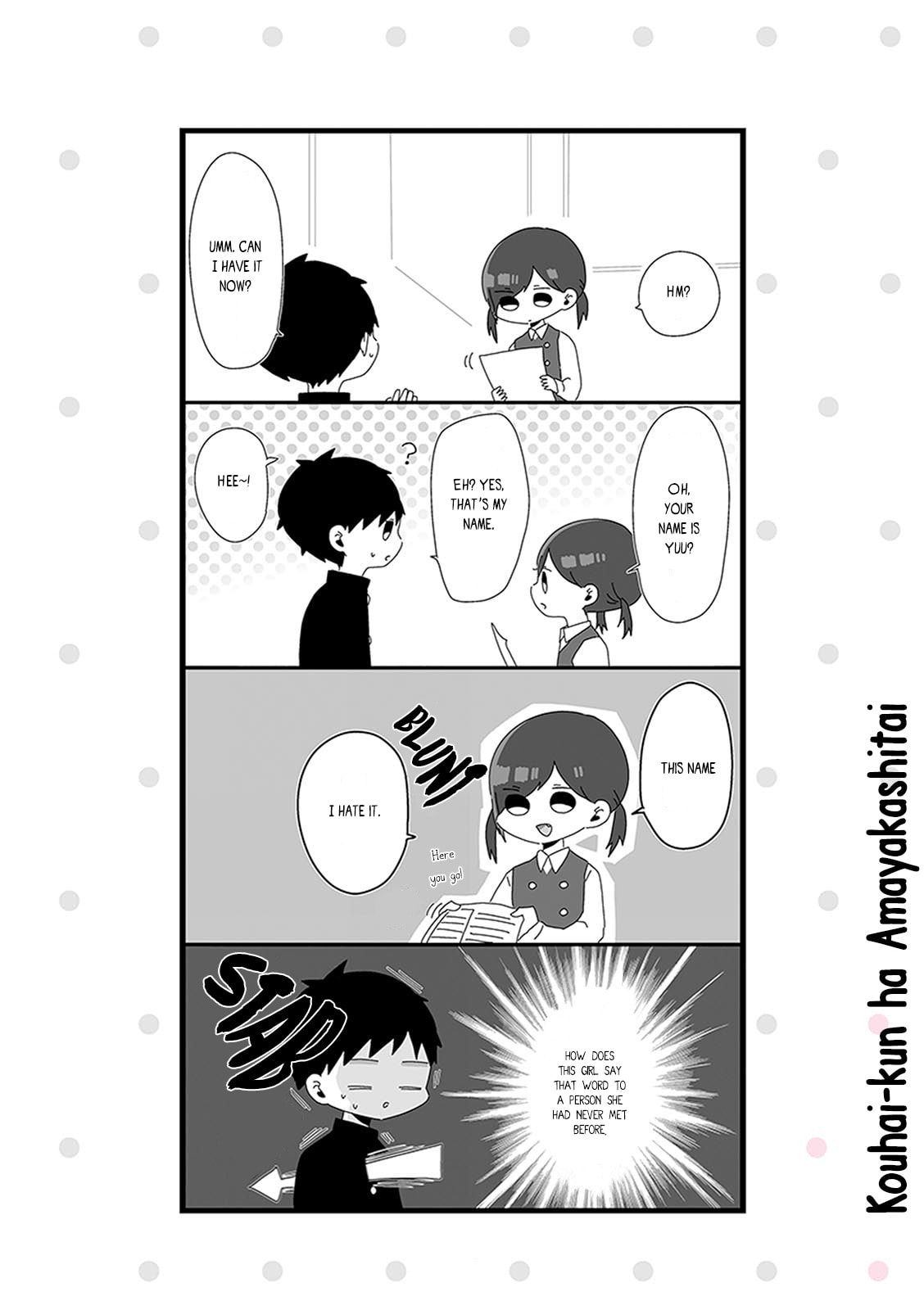 Kouhai-kun wa Amayakashitai Chapter 5 page 2 - 