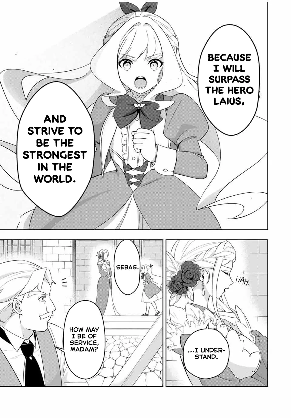 Koujo Tensei: Densetsu no Dai Madoushi (♂), Hime Kishi to Narite Densetsu no Reijou Kishidan o Tsukuri Musou Suru Chapter 1 page 44 - 