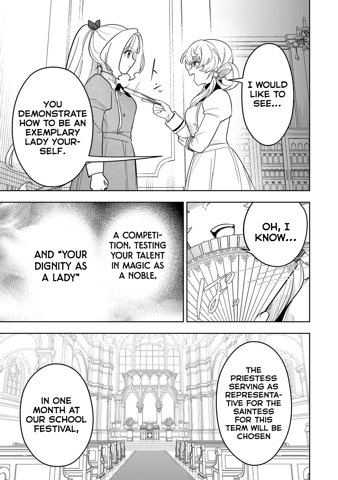 Koujo Tensei: Densetsu no Dai Madoushi (♂), Hime Kishi to Narite Densetsu no Reijou Kishidan o Tsukuri Musou Suru Chapter 19 page 15 - 