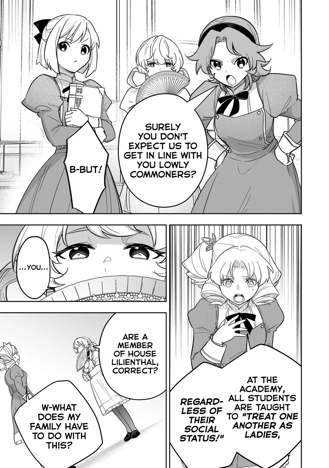 Koujo Tensei: Densetsu no Dai Madoushi (♂), Hime Kishi to Narite Densetsu no Reijou Kishidan o Tsukuri Musou Suru Chapter 19 page 7 - 