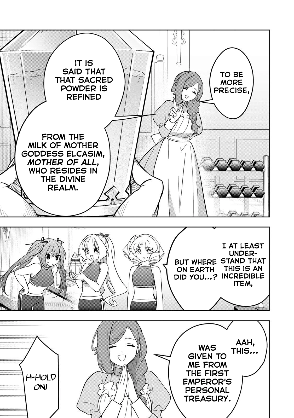 Koujo Tensei: Densetsu no Dai Madoushi (♂), Hime Kishi to Narite Densetsu no Reijou Kishidan o Tsukuri Musou Suru Chapter 20 page 9 - 