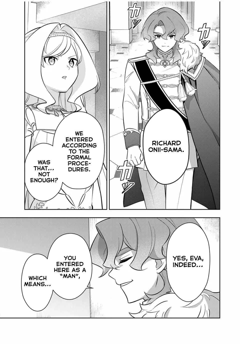 Koujo Tensei: Densetsu no Dai Madoushi (♂), Hime Kishi to Narite Densetsu no Reijou Kishidan o Tsukuri Musou Suru Chapter 4 page 5 - 