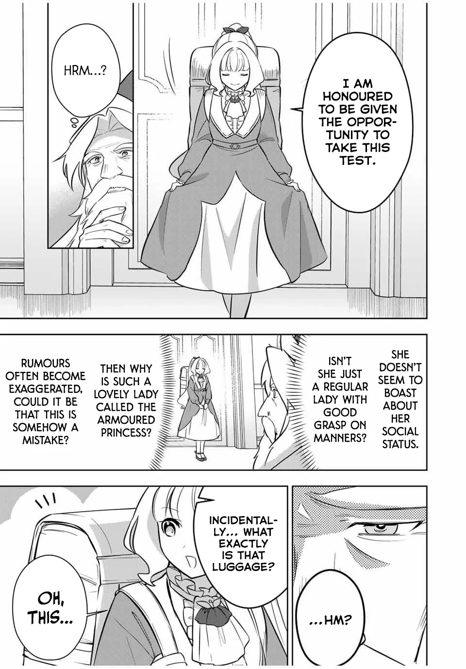 Koujo Tensei: Densetsu no Dai Madoushi (♂), Hime Kishi to Narite Densetsu no Reijou Kishidan o Tsukuri Musou Suru Chapter 9 page 5 - 