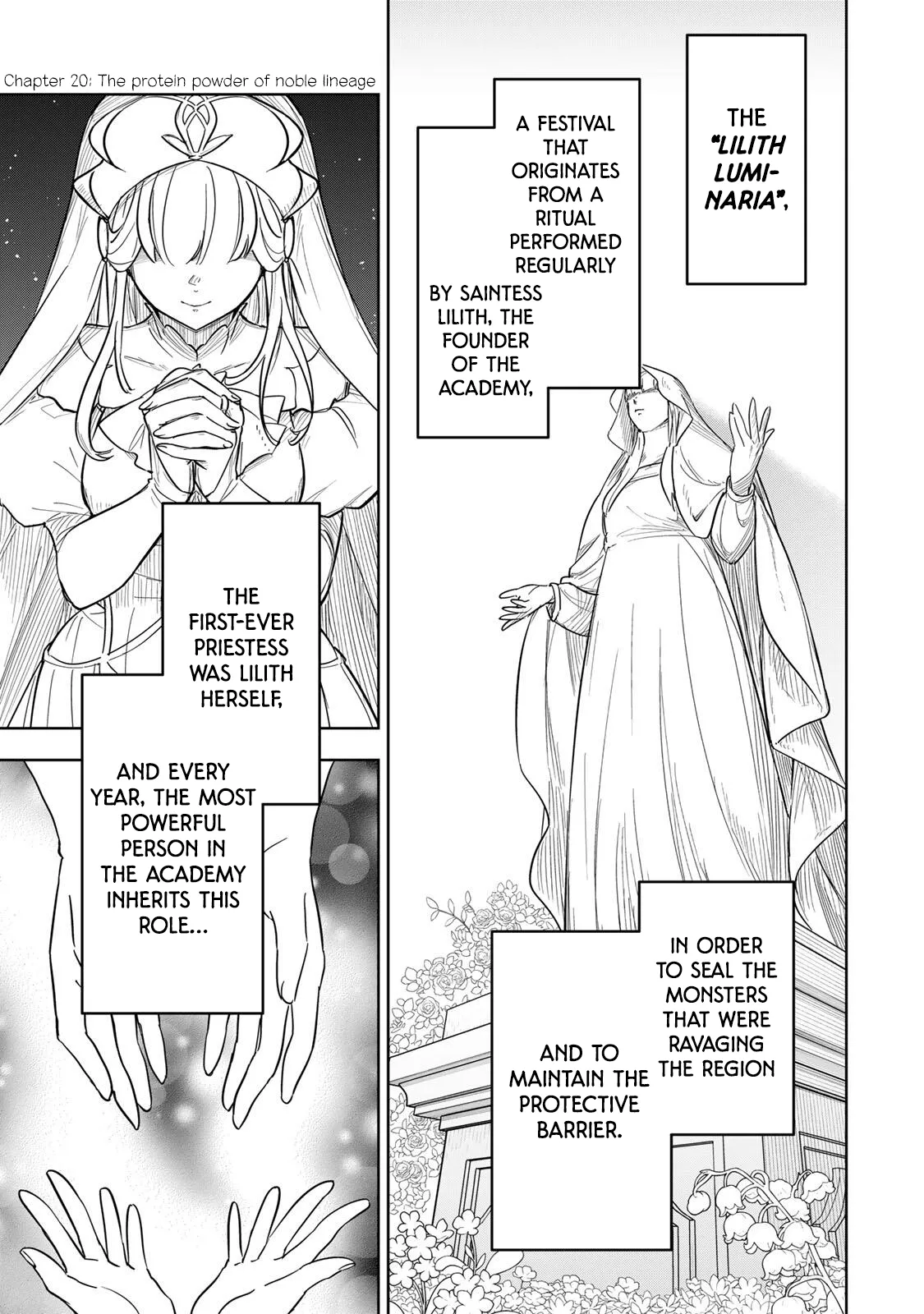 Koujo Tensei ~ Densetsu no Daimadoushi (♂), Hime Kishi to Narite Densetsu no Reijou Kishidan o Tsukuri Musou suru ~ Chapter 20 page 1 - 