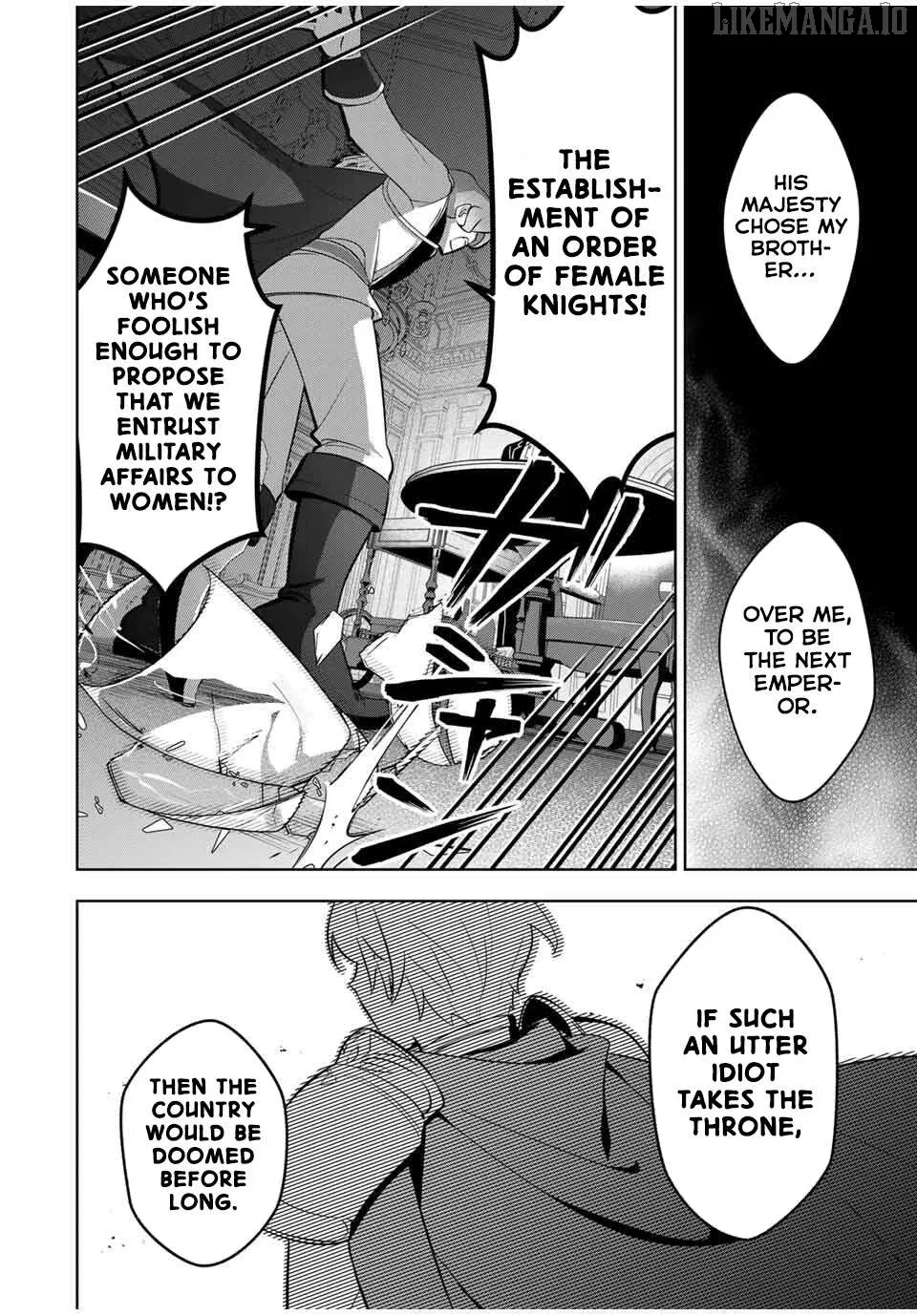 Koujo Tensei ~ Densetsu no Daimadoushi (♂), Hime Kishi to Narite Densetsu no Reijou Kishidan o Tsukuri Musou suru ~ Chapter 3 page 32 - 