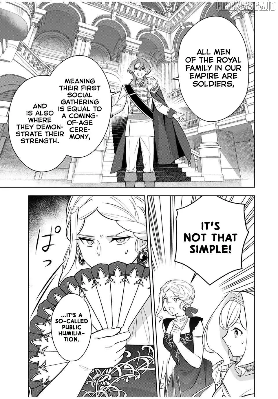 Koujo Tensei ~ Densetsu no Daimadoushi (♂), Hime Kishi to Narite Densetsu no Reijou Kishidan o Tsukuri Musou suru ~ Chapter 4 page 7 - 