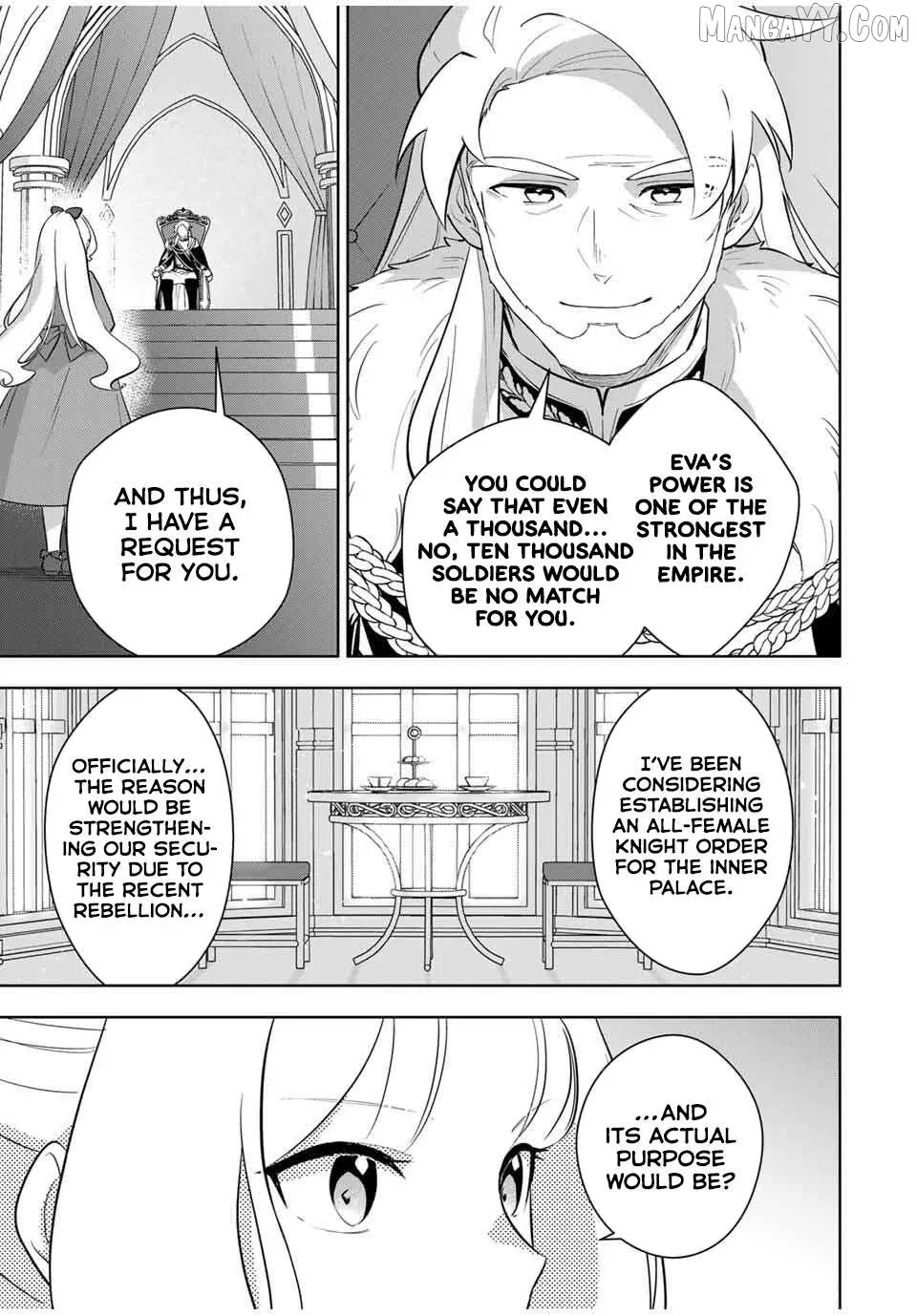 Koujo Tensei ~ Densetsu no Daimadoushi (♂), Hime Kishi to Narite Densetsu no Reijou Kishidan o Tsukuri Musou suru ~ Chapter 8 page 13 - 
