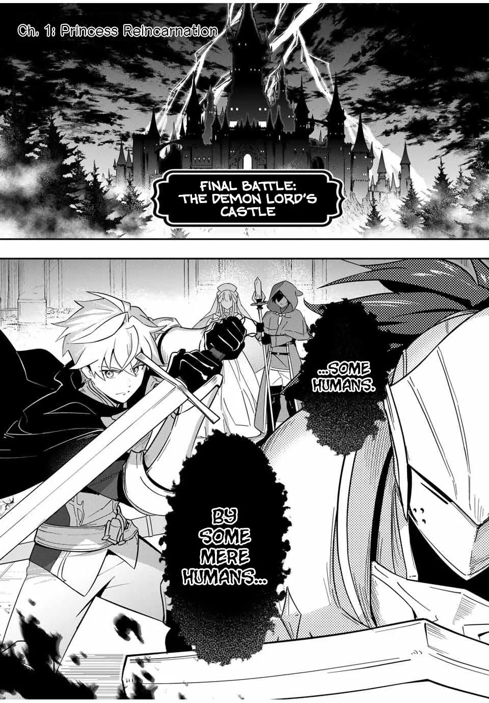 Koujo Tensei: Densetsu no Daimadoushi (♂), Hime Kishi to Narite Densetsu no Reijou Kishidan wo Tsukuri Musou suru Chapter 1 page 2 - 