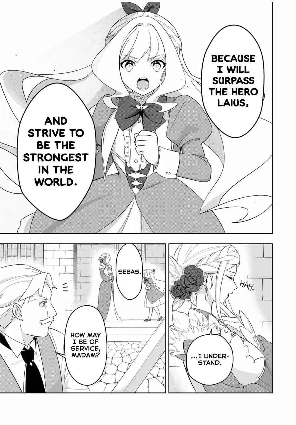 Koujo Tensei: Densetsu no Daimadoushi (♂), Hime Kishi to Narite Densetsu no Reijou Kishidan wo Tsukuri Musou suru Chapter 1 page 44 - 
