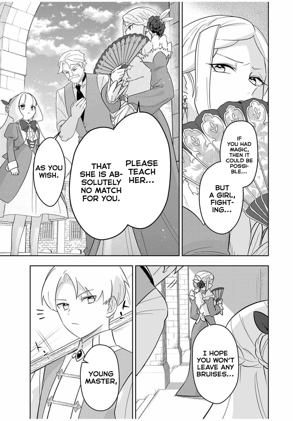 Koujo Tensei: Densetsu no Daimadoushi (♂), Hime Kishi to Narite Densetsu no Reijou Kishidan wo Tsukuri Musou suru Chapter 10 page 46 - 