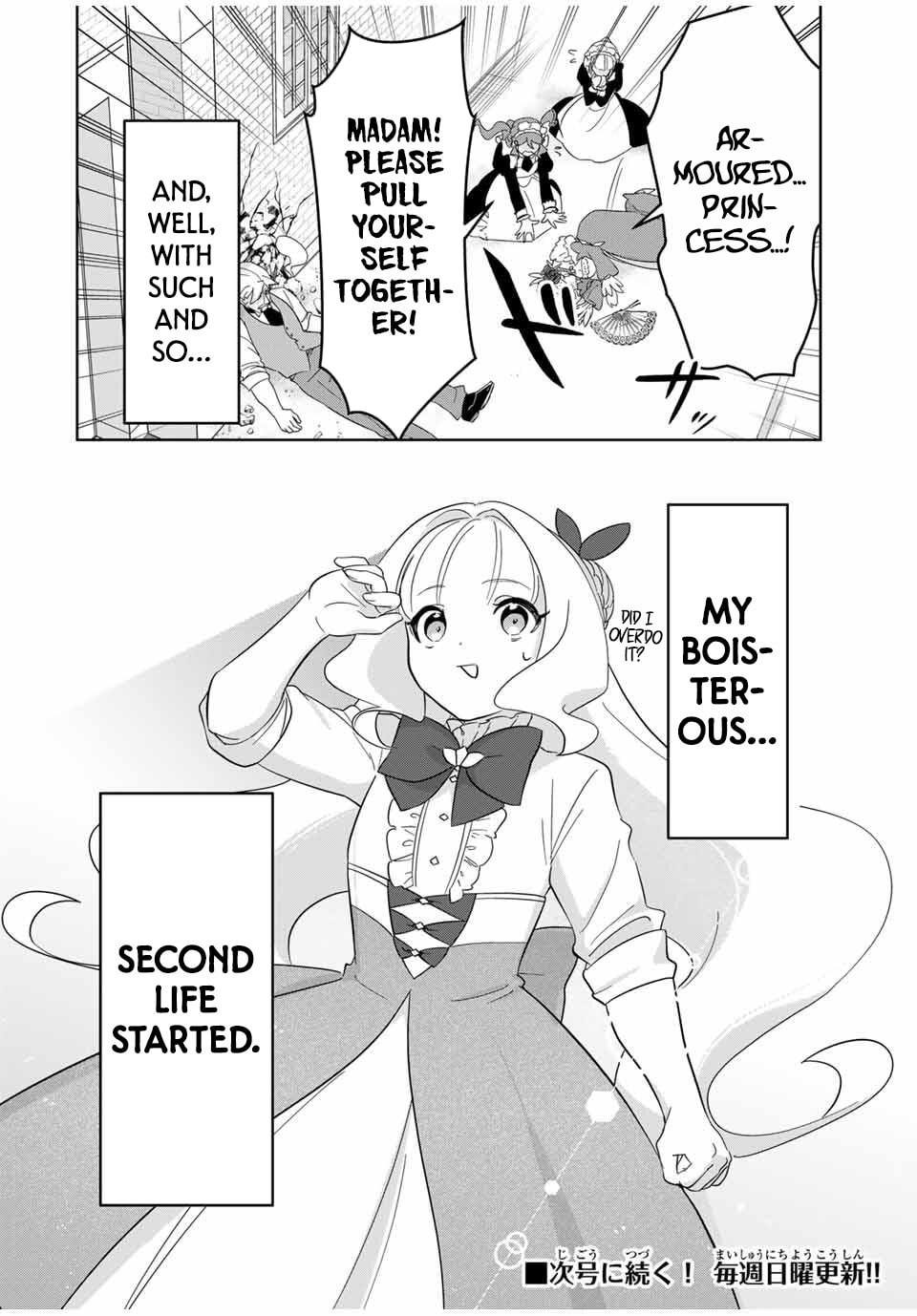Koujo Tensei: Densetsu no Daimadoushi (♂), Hime Kishi to Narite Densetsu no Reijou Kishidan wo Tsukuri Musou suru Chapter 10 page 55 - 