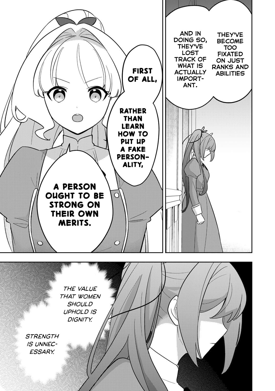 Koujo Tensei: Densetsu no Daimadoushi (♂), Hime Kishi to Narite Densetsu no Reijou Kishidan wo Tsukuri Musou suru Chapter 15 page 13 - 