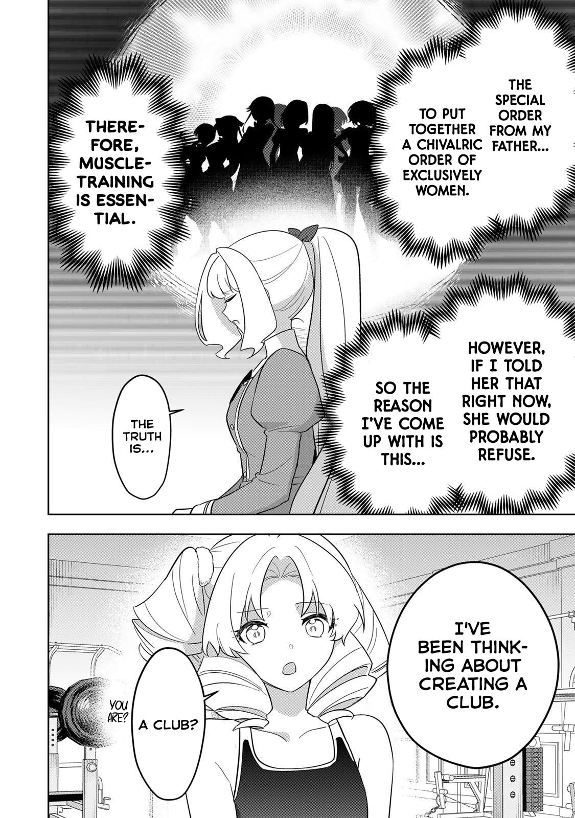 Koujo Tensei: Densetsu no Daimadoushi (♂), Hime Kishi to Narite Densetsu no Reijou Kishidan wo Tsukuri Musou suru Chapter 15 page 10 - 