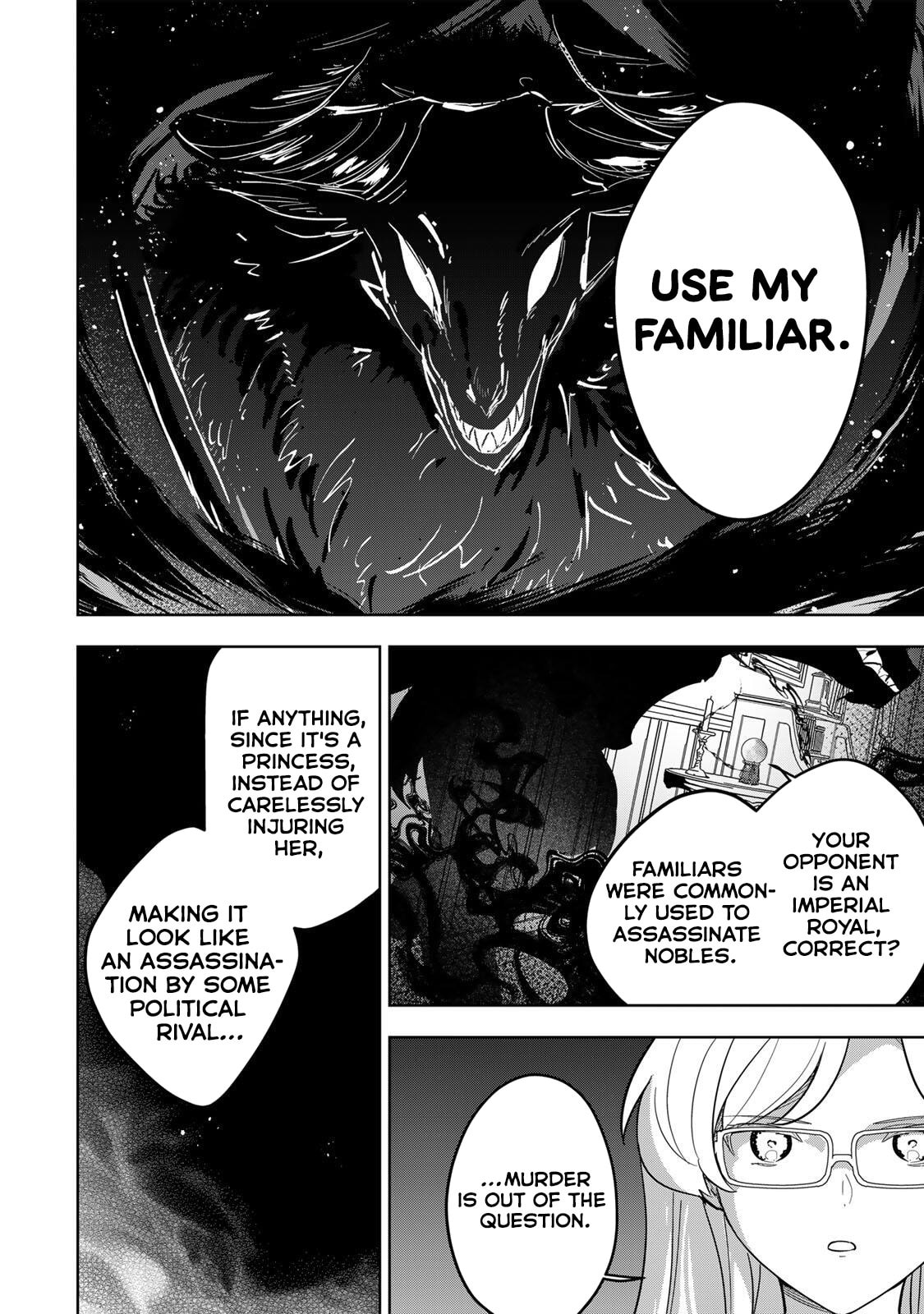 Koujo Tensei: Densetsu no Daimadoushi (♂), Hime Kishi to Narite Densetsu no Reijou Kishidan wo Tsukuri Musou suru Chapter 17 page 4 - 