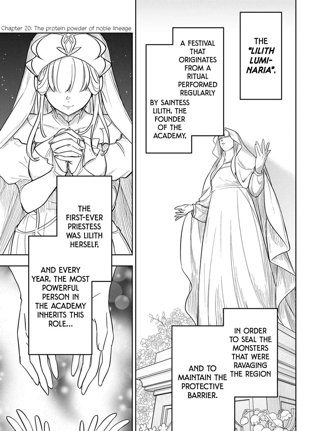 Koujo Tensei: Densetsu no Daimadoushi (♂), Hime Kishi to Narite Densetsu no Reijou Kishidan wo Tsukuri Musou suru Chapter 20 page 1 - 