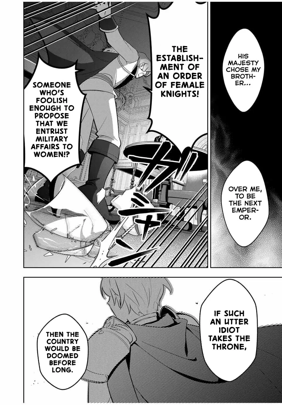 Koujo Tensei: Densetsu no Daimadoushi (♂), Hime Kishi to Narite Densetsu no Reijou Kishidan wo Tsukuri Musou suru Chapter 3 page 32 - 