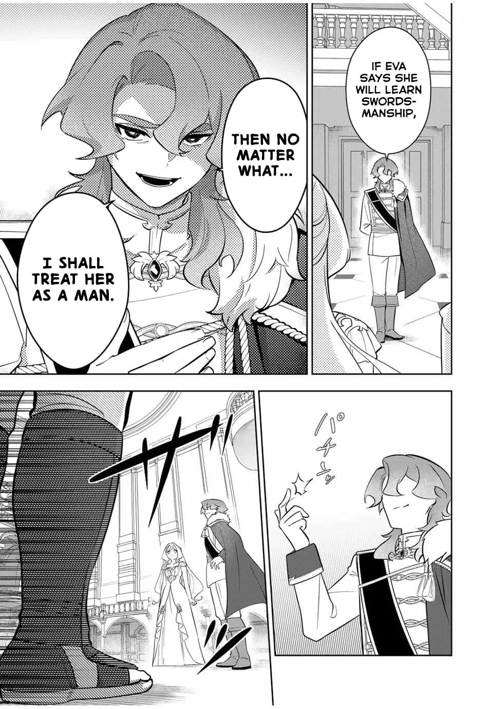 Koujo Tensei: Densetsu no Daimadoushi (♂), Hime Kishi to Narite Densetsu no Reijou Kishidan wo Tsukuri Musou suru Chapter 4 page 9 - 