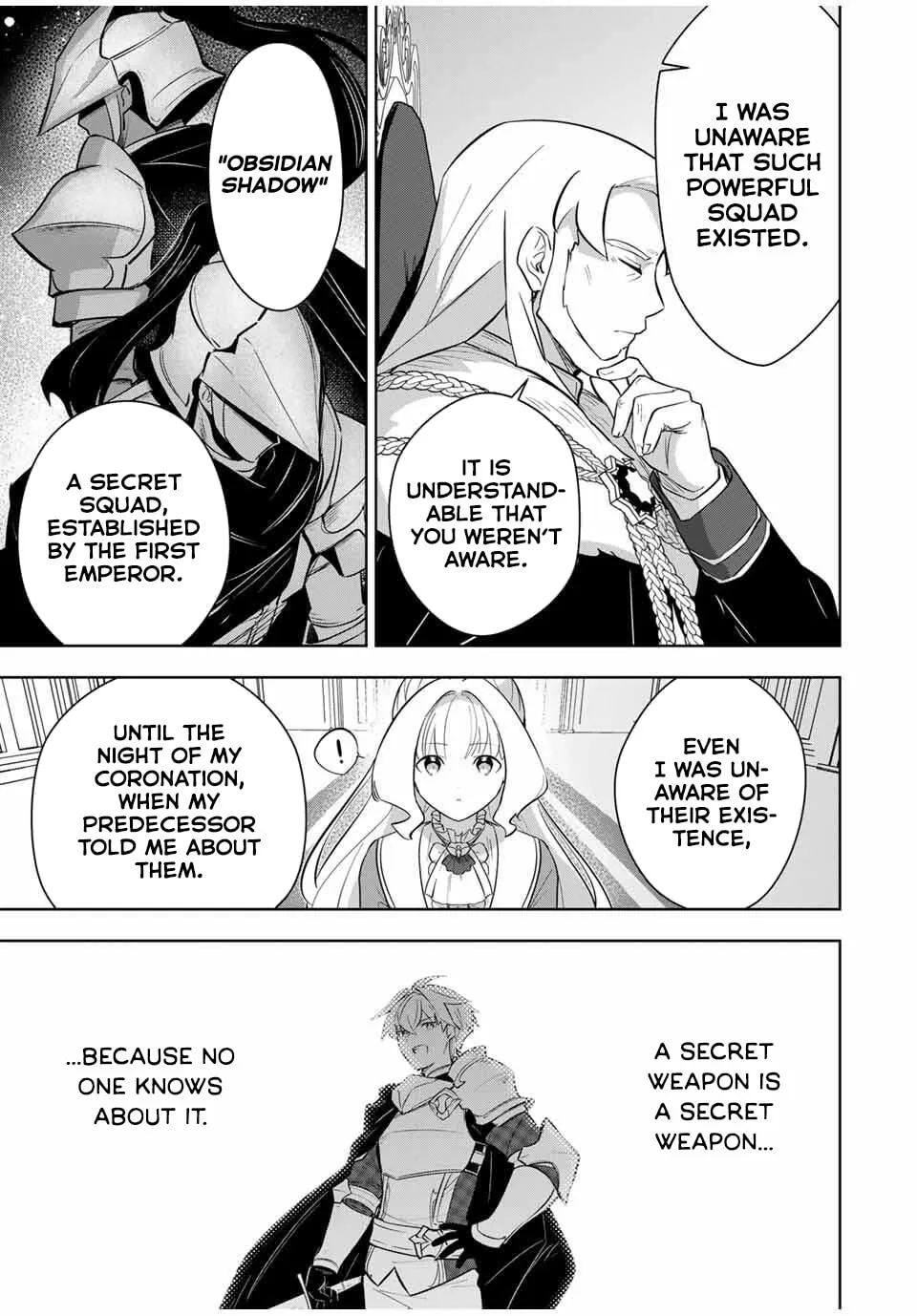 Koujo Tensei: Densetsu no Daimadoushi (♂), Hime Kishi to Narite Densetsu no Reijou Kishidan wo Tsukuri Musou suru Chapter 8 page 11 - 