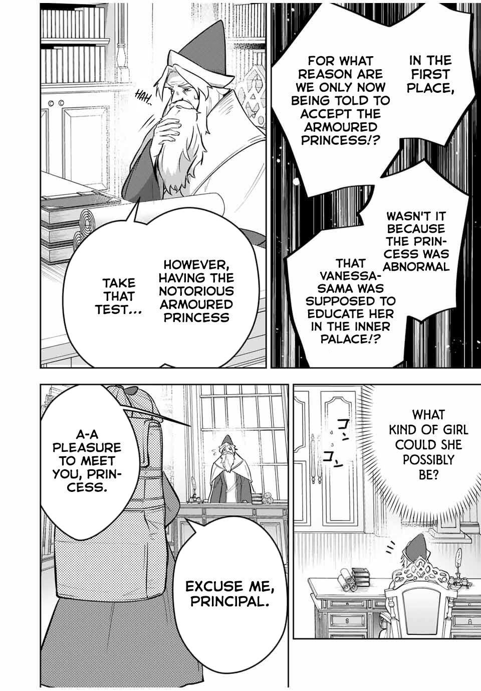 Koujo Tensei: Densetsu no Daimadoushi (♂), Hime Kishi to Narite Densetsu no Reijou Kishidan wo Tsukuri Musou suru Chapter 9 page 4 - 
