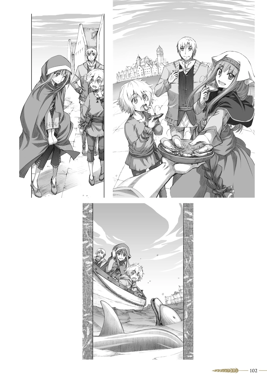 Koume Keito Gashuu - Ookami to Koushinryou: Juunenme no Ringoshu Chapter 0 page 101 - 