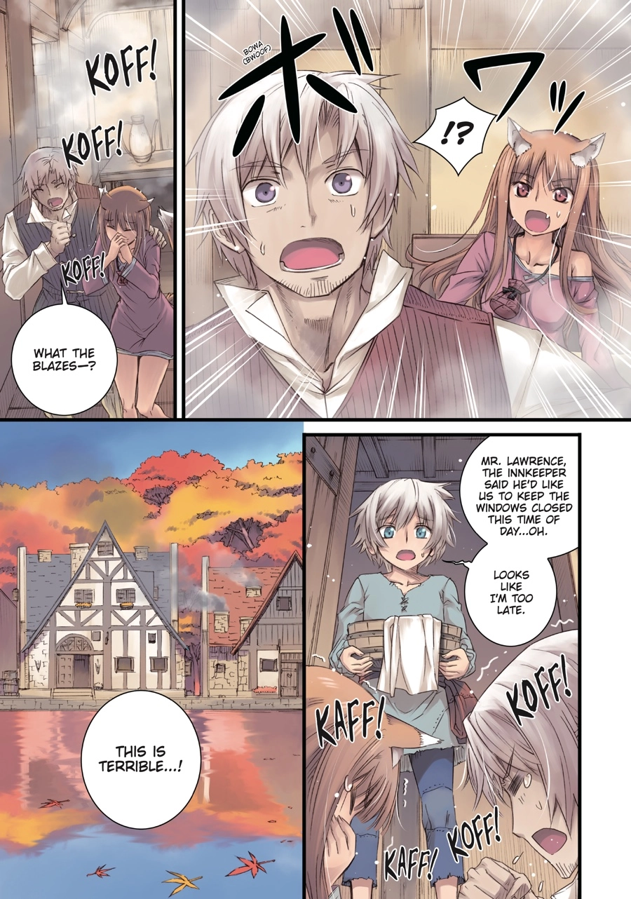 Koume Keito Gashuu - Ookami to Koushinryou: Juunenme no Ringoshu Chapter 0 page 110 - 