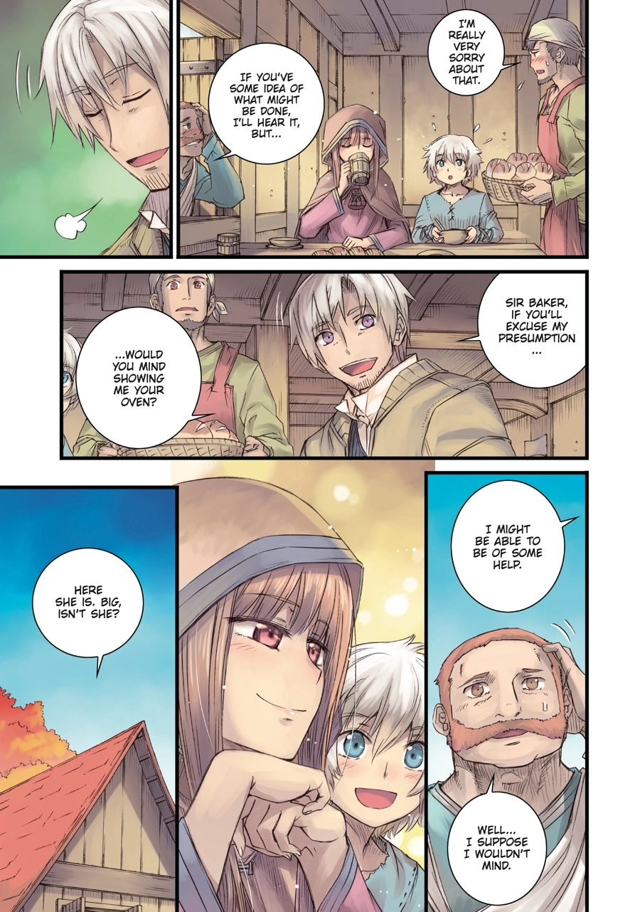 Koume Keito Gashuu - Ookami to Koushinryou: Juunenme no Ringoshu Chapter 0 page 114 - 