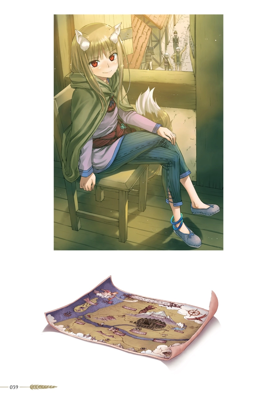 Koume Keito Gashuu - Ookami to Koushinryou: Juunenme no Ringoshu Chapter 0 page 39 - 