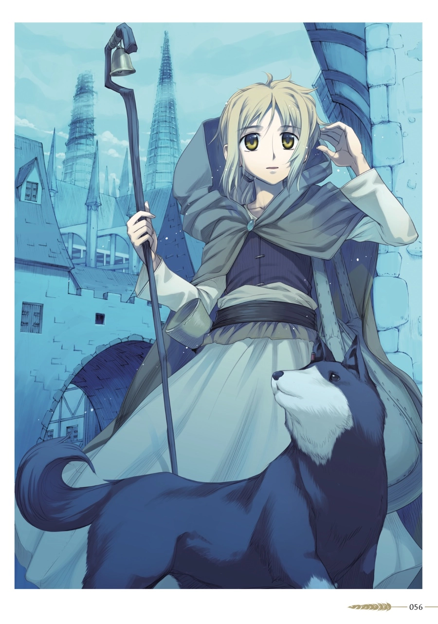 Koume Keito Gashuu - Ookami to Koushinryou: Juunenme no Ringoshu Chapter 0 page 56 - 