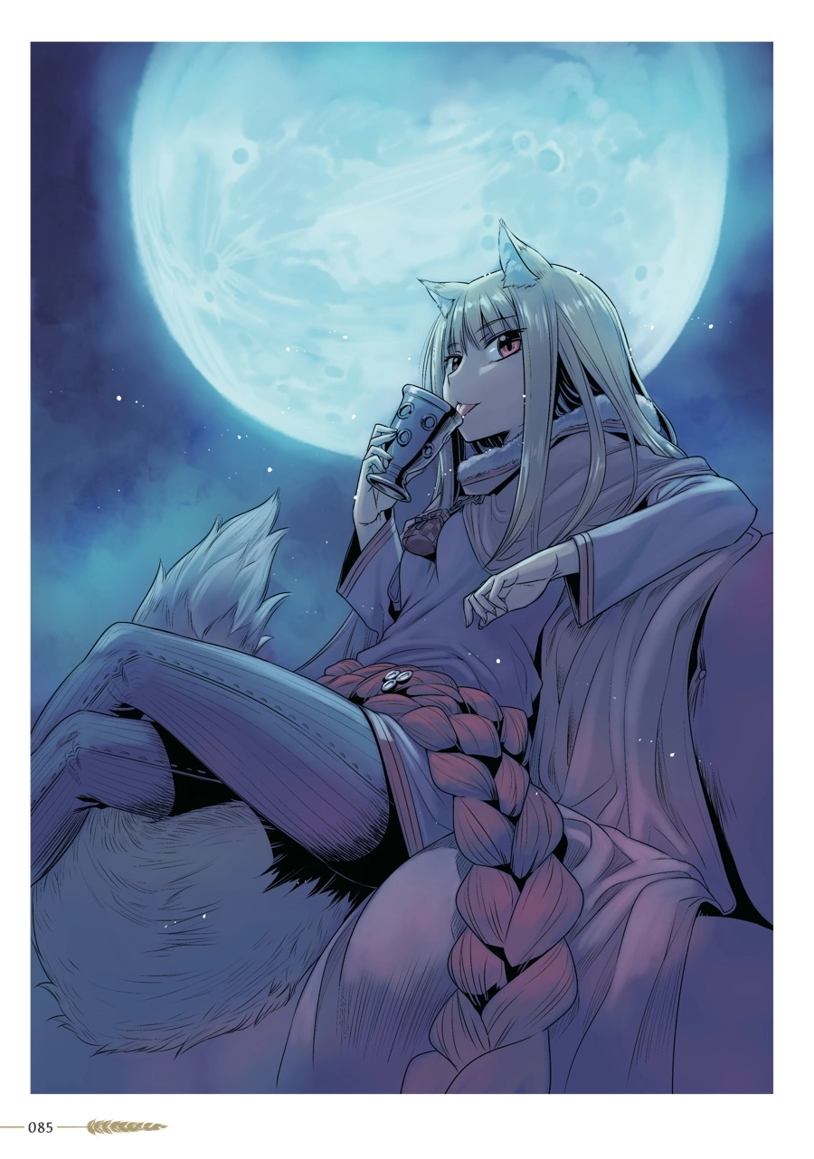 Koume Keito Gashuu - Ookami to Koushinryou: Juunenme no Ringoshu Chapter 0 page 85 - 