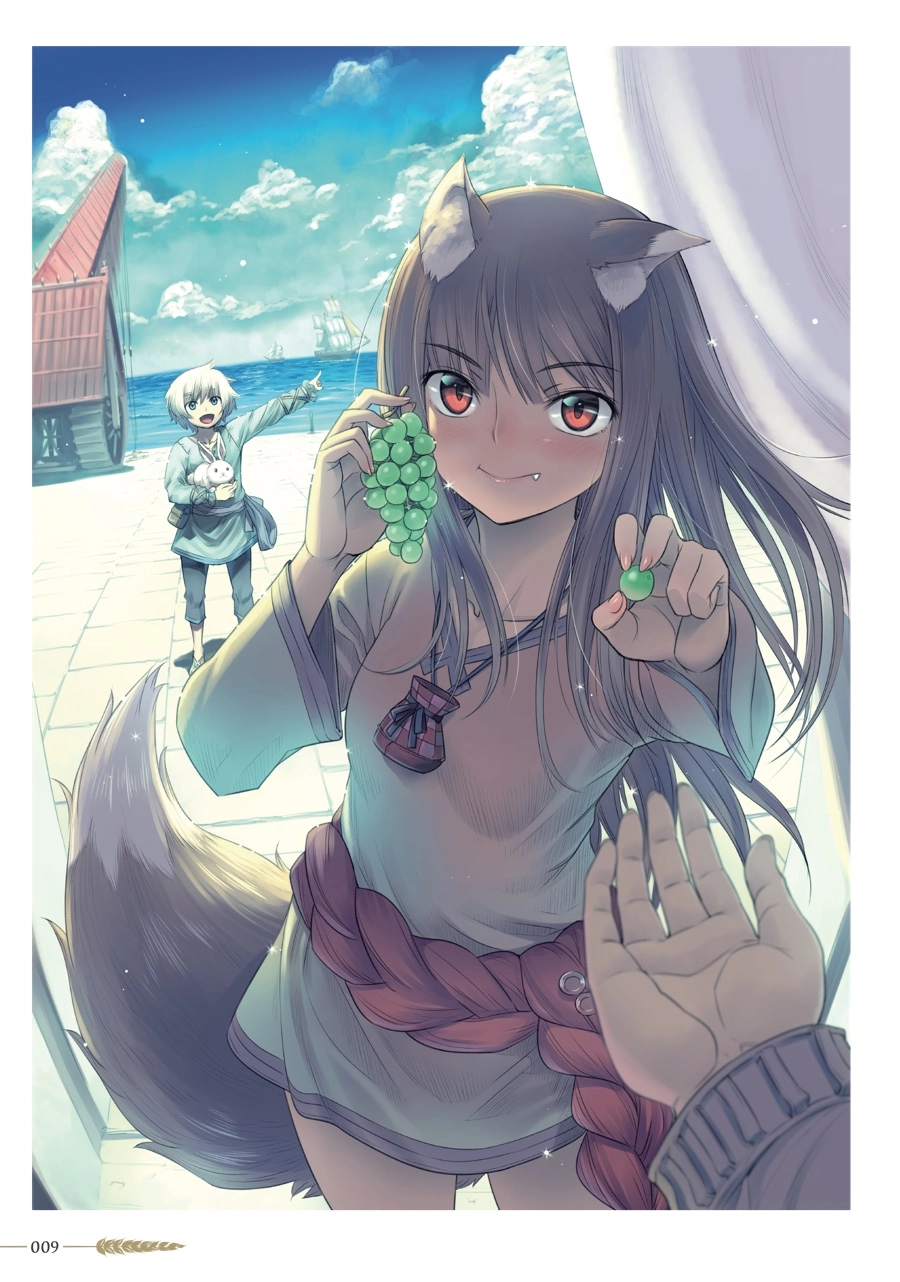 Koume Keito Gashuu - Ookami to Koushinryou: Juunenme no Ringoshu Chapter 0 page 10 - 