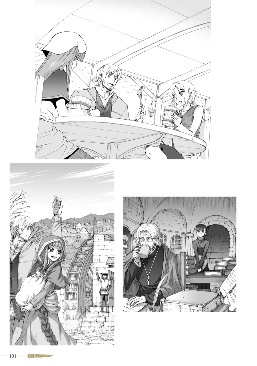 Koume Keito Gashuu - Ookami to Koushinryou: Juunenme no Ringoshu Chapter 0 page 100 - 