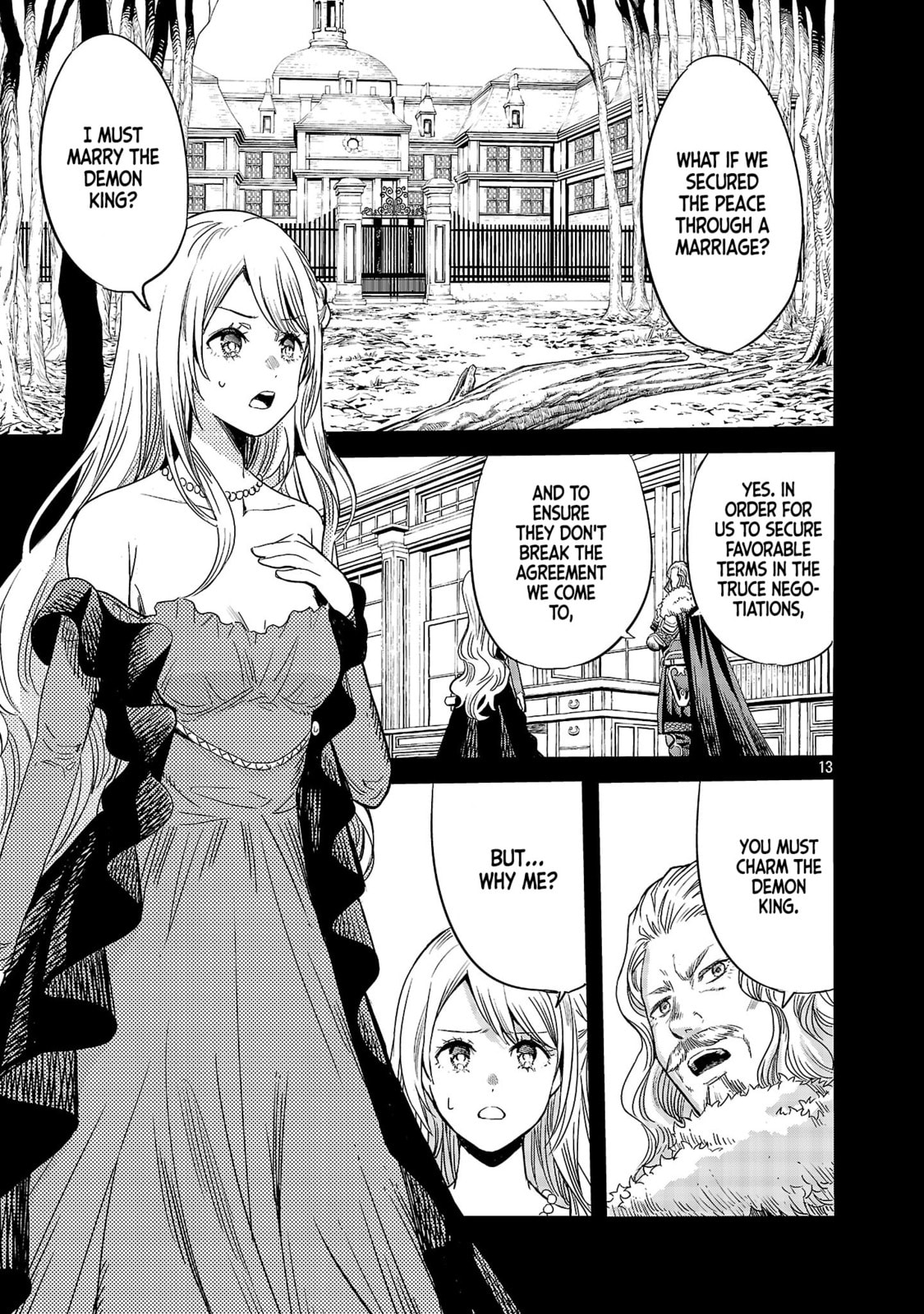 Koushaku Reijou no Rouraku Mission: Maou to no Seiryaku Kekkon ga Jinrui Saigo no Kirifuda desu!... tte, Maou ga Onnanoko no Baai wa Dou Sureba Ii no desu ka!? Chapter 1 page 14 - 