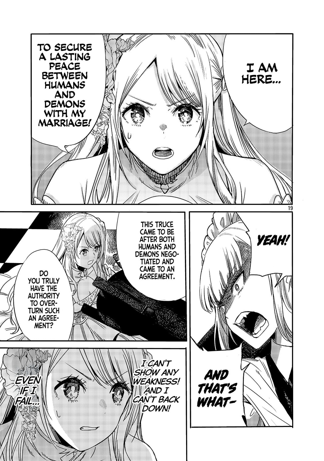 Koushaku Reijou no Rouraku Mission: Maou to no Seiryaku Kekkon ga Jinrui Saigo no Kirifuda desu!... tte, Maou ga Onnanoko no Baai wa Dou Sureba Ii no desu ka!? Chapter 1 page 20 - 