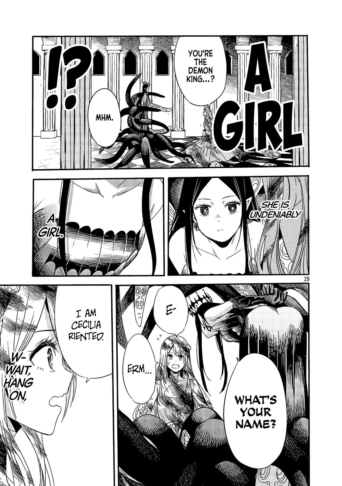 Koushaku Reijou no Rouraku Mission: Maou to no Seiryaku Kekkon ga Jinrui Saigo no Kirifuda desu!... tte, Maou ga Onnanoko no Baai wa Dou Sureba Ii no desu ka!? Chapter 1 page 29 - 